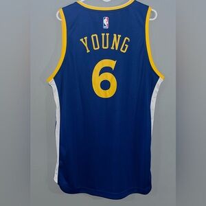 Nick Young Large Golden State Warriors No. 6 NBA Jersey Icon Edition Royal Blue